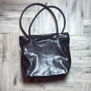 Oscar de la Renta Ladies Black Full Zip Double Handle Tote Bag